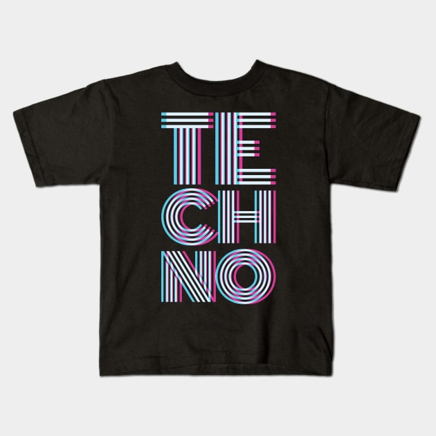 Techno Electronic Style Kids T-Shirt by avshirtnation